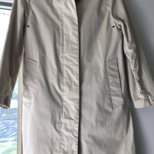 Khaki rain coat